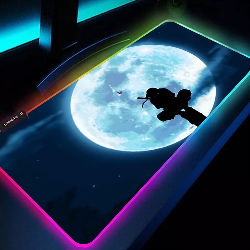 Rgb Mousepad - แผ่นรองเมาส์ RGB ขนาดใหญ่ 90x40 ซม. นารูโตะ