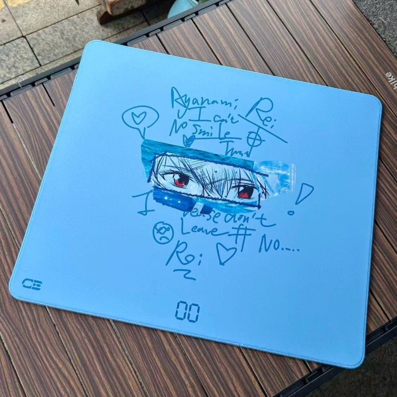 Japan Pc Gaming - เอยันลิออน ไร อายานามิแผ่นรองเมาส์อะนิเมะพิมพ์ลายกันลื่น 45x40 ซม. เกมมิ่ง