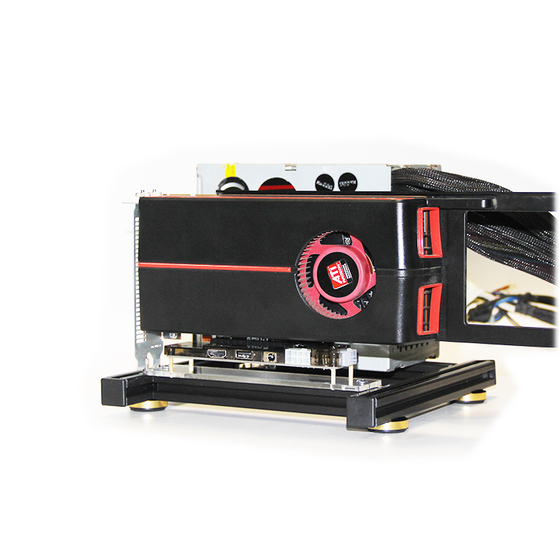 Atx Power Supply - กราฟิกกระเป๋าเก็บบัตร DIY การ์ดกราฟิกภายนอกฐานแหล่งจ่ายไฟสำหรับ ATX PSU อลูมิเนียม
