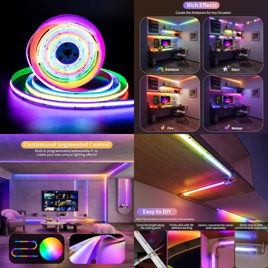 Rgb Light Strip - ไฟแถบ LED RGB Smart IC COB