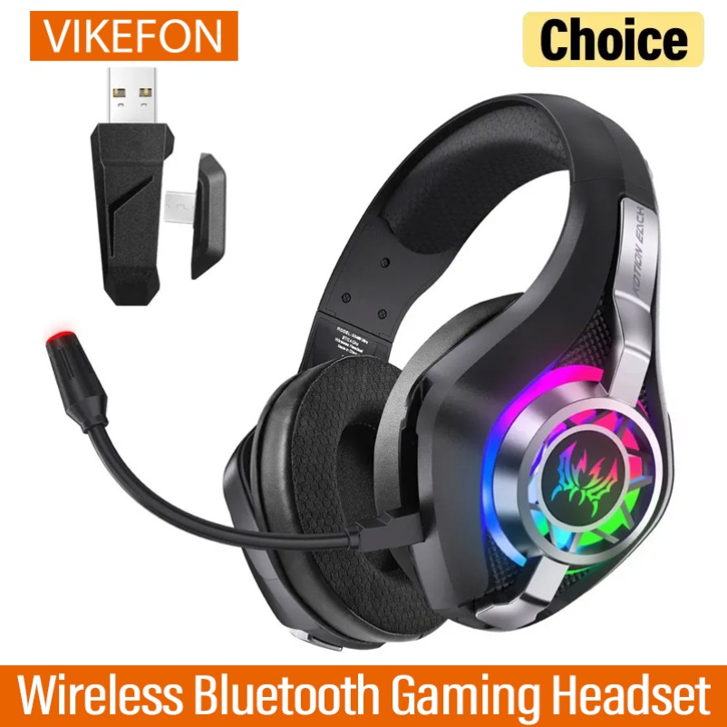 Pc Gaming Vs Ps5 - GS400 Ultra 2.4G หูฟังเกมมิ่งไร้สายบลูทูธพร้อมไมโครโฟนตัดเสียงรบกวน ระบบเสียงรอบทิศทาง สำหรับพีซี