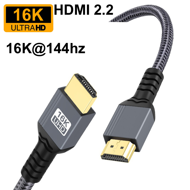 Pc Gaming Vs Ps5 - สาย HDMI 2.2 ชุบทองแบบถัก 0.5 ม./1