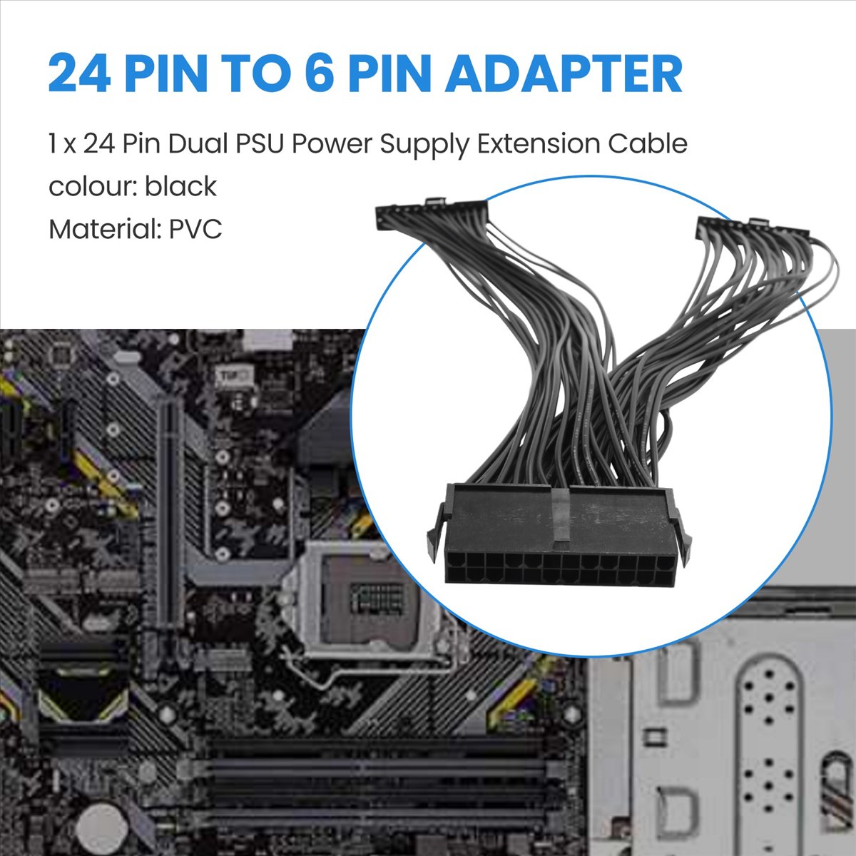 Atx Power Supply - AS62 แหล่งจ่ายไฟ PSU คู่ 24 พิน