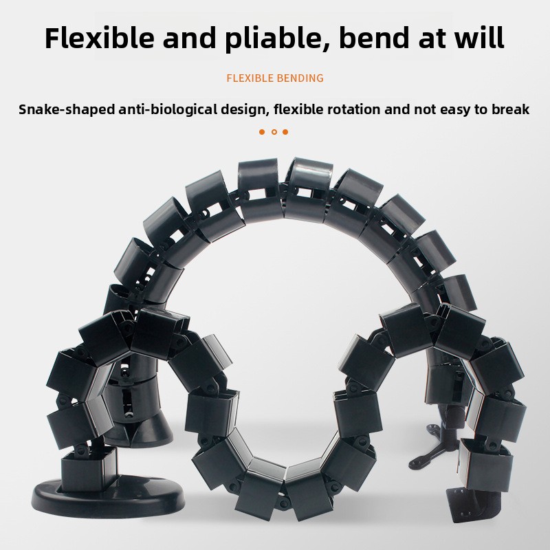 Cable Management Sleeve - ท่อร้อยสายไฟใต้โต๊ะ ถาดจัดสายไฟ ท่อจัดสายไฟสำหรับเวิร์คสเตชั่น ท่อจัดสายไฟแบบงู ท่อจัดการสายไฟ ท่อสำหรับทำความสะอาดสายไฟ