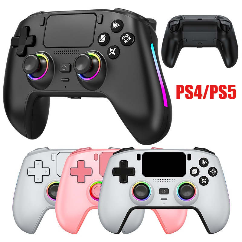 Pc Gaming Ps5 - จอยเกมไร้สายพร้อมเซ็นเซอร์ไจโร ฮอลล์ จอยสติ๊ก และปุ่มทริกเกอร์เอฟเฟกต์ ลำโพงในตัว สำหรับ