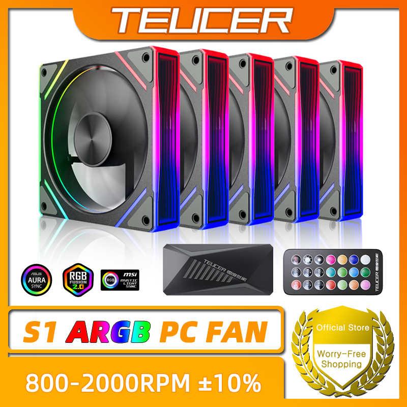 Pc Gaming Case - พัดลมคอมพิวเตอร์ TEUCER Prism S1 ARGB 120