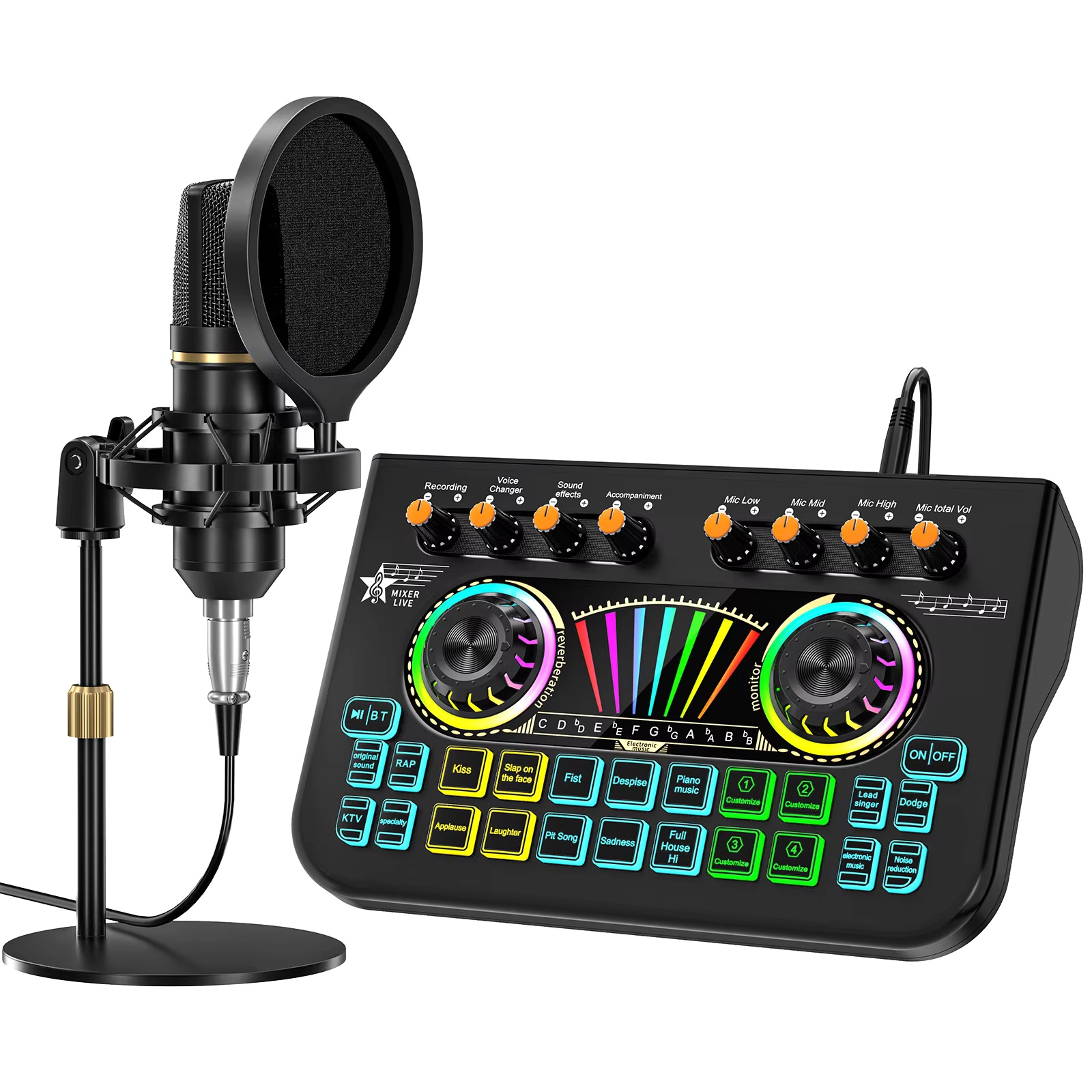 Pc Gaming Youtuber - ชุดไมโครโฟนพอดแคสต์ Tenlamp X3 BM800 พร้อมไมโครโฟนคอนเดนเซอร์ขนาด 3.5