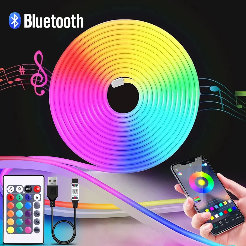 Rgb Light Strip - ไฟนีออน LED RGB ขนาด 1-5 เมตร