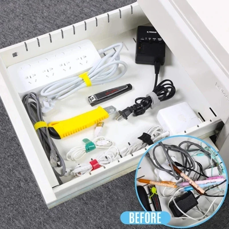 10/30/50PCS สาย USB ออแกไนเซอร - Cable Management Sleeve บทวิจารณ์และราคา