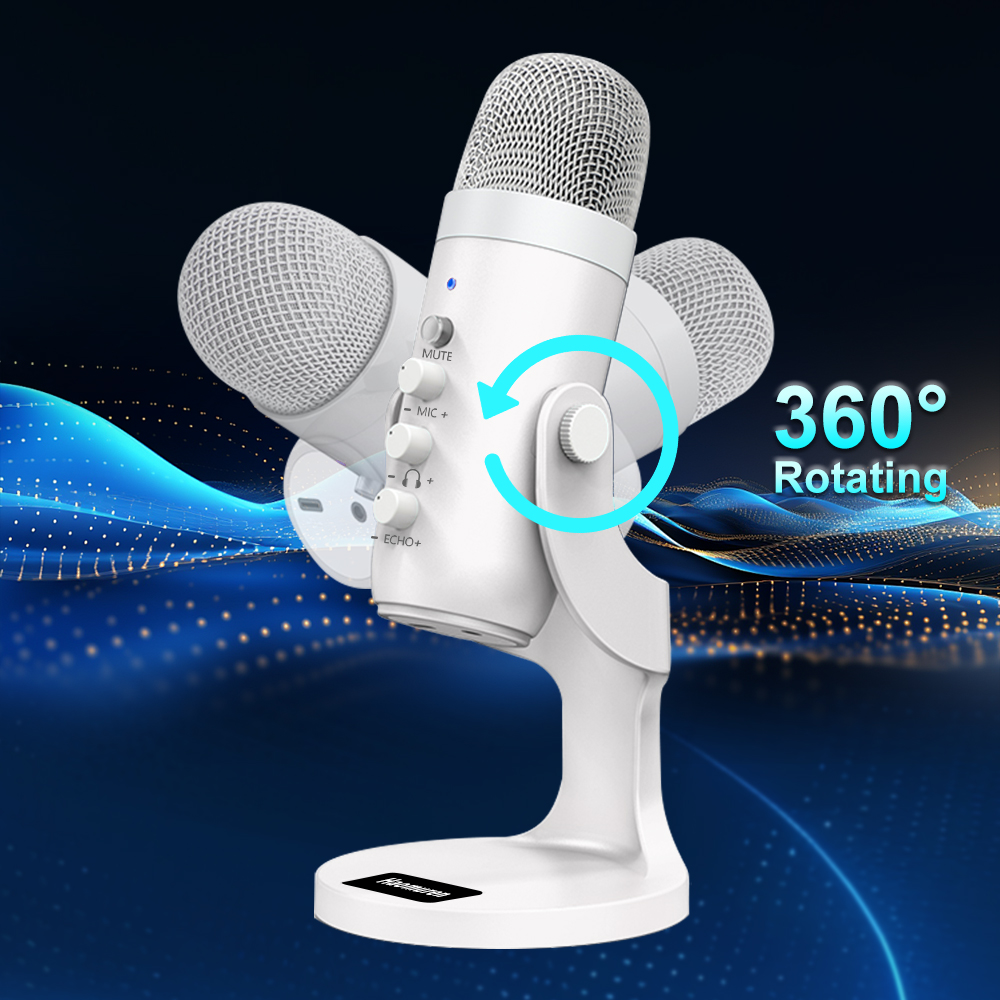 มืออาชีพสีขาว USB คอนเดนเซอร์ไ - Pc Gaming Youtuber บทวิจารณ์และราคา