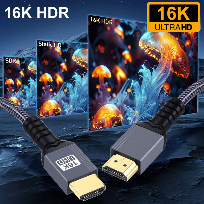 สาย HDMI 2.2 ชุบทองแบบถัก 0.5  - Pc Gaming Vs Ps5 บทวิจารณ์และราคา