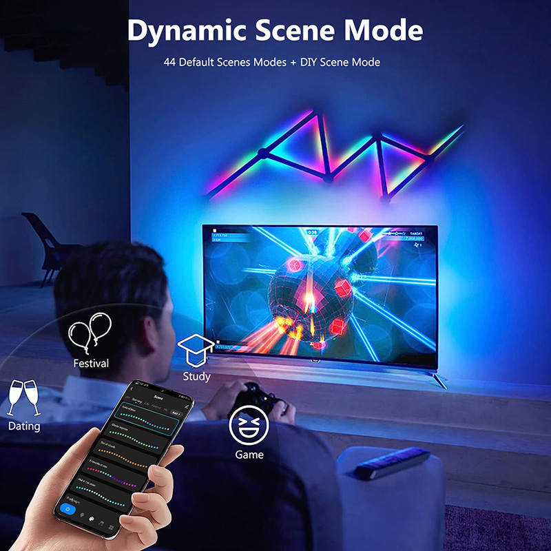 โคมไฟติดผนัง RGB อัจฉริยะ, ไฟ  - Rgb Light Strip บทวิจารณ์และราคา