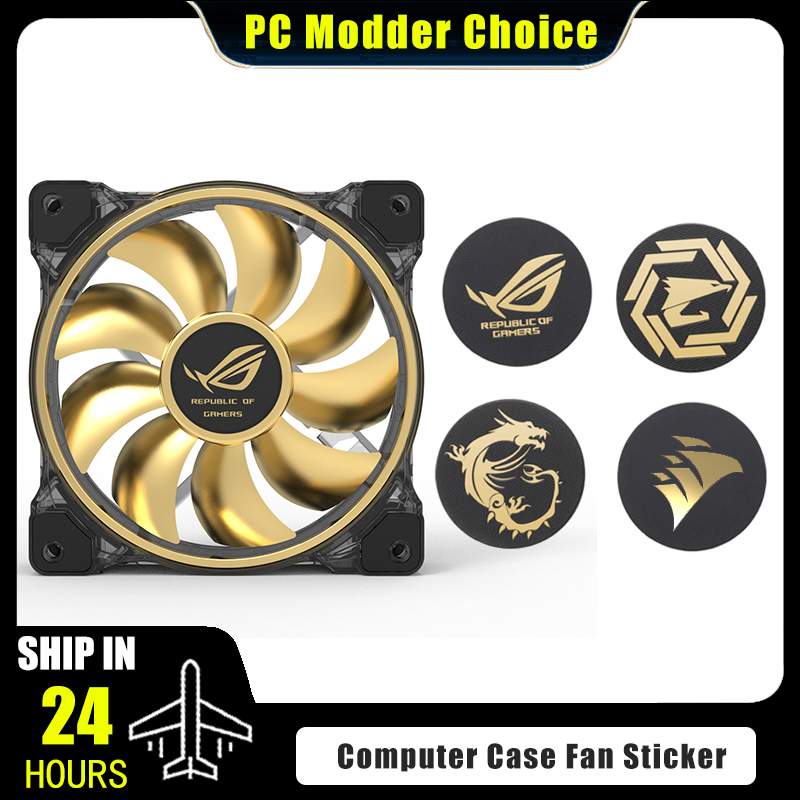 พัดลมคอมพิวเตอร์สติกเกอร์โลโก้ - Pc Gaming Case บทวิจารณ์และราคา
