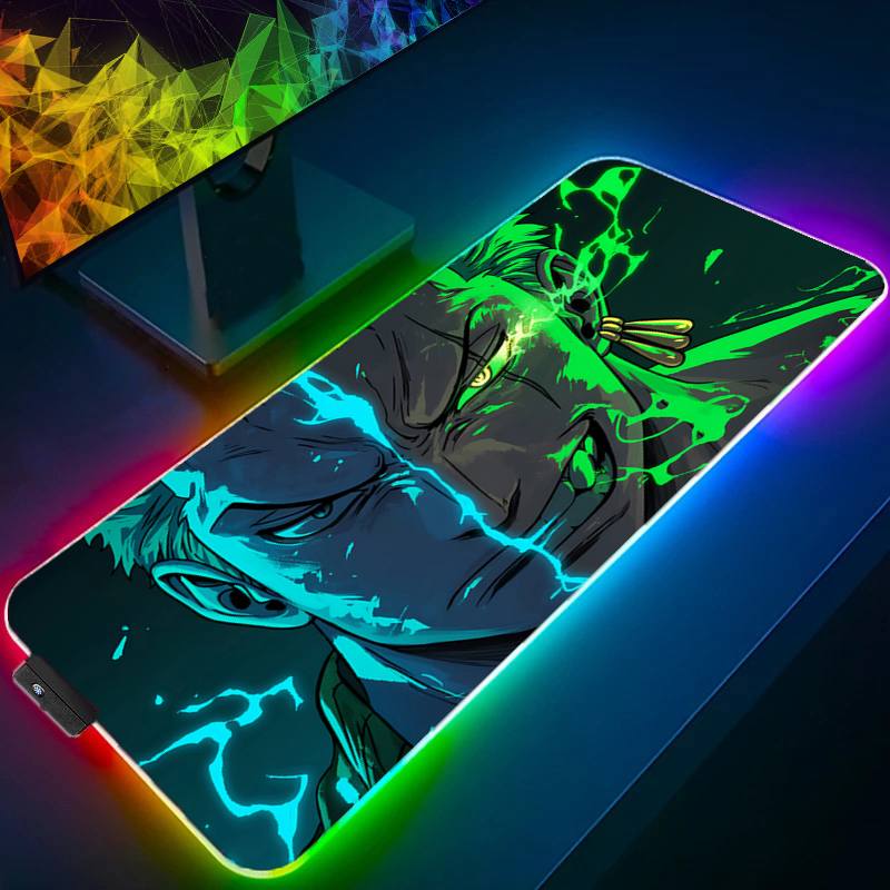 ONE PIECE Zoro Mouse Pad RGB อ - Rgb Mousepad บทวิจารณ์และราคา