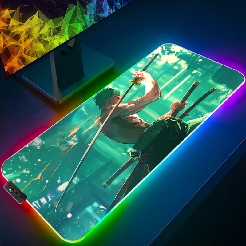 ONE PIECE Zoro Mouse Pad RGB อ - Rgb Mousepad บทวิจารณ์และราคา