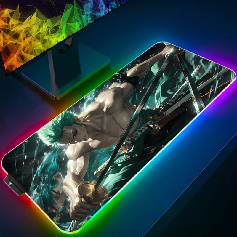 ONE PIECE Zoro Mouse Pad RGB อ - Rgb Mousepad บทวิจารณ์และราคา