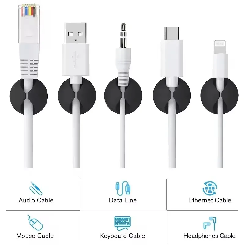 คลิปหนีบสาย ที่ยึดสายโทรศัพท์  - Cable Management Sleeve บทวิจารณ์และราคา