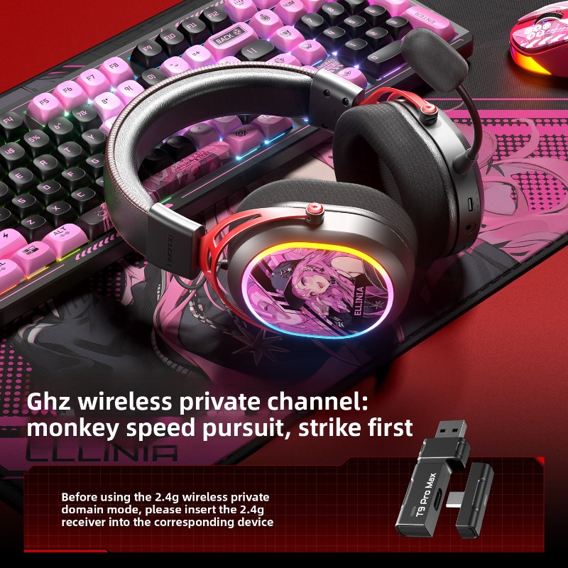 หูฟังเกมมิ่งไร้สาย Lingbao T9P - Pc Gaming Cs2 บทวิจารณ์และราคา