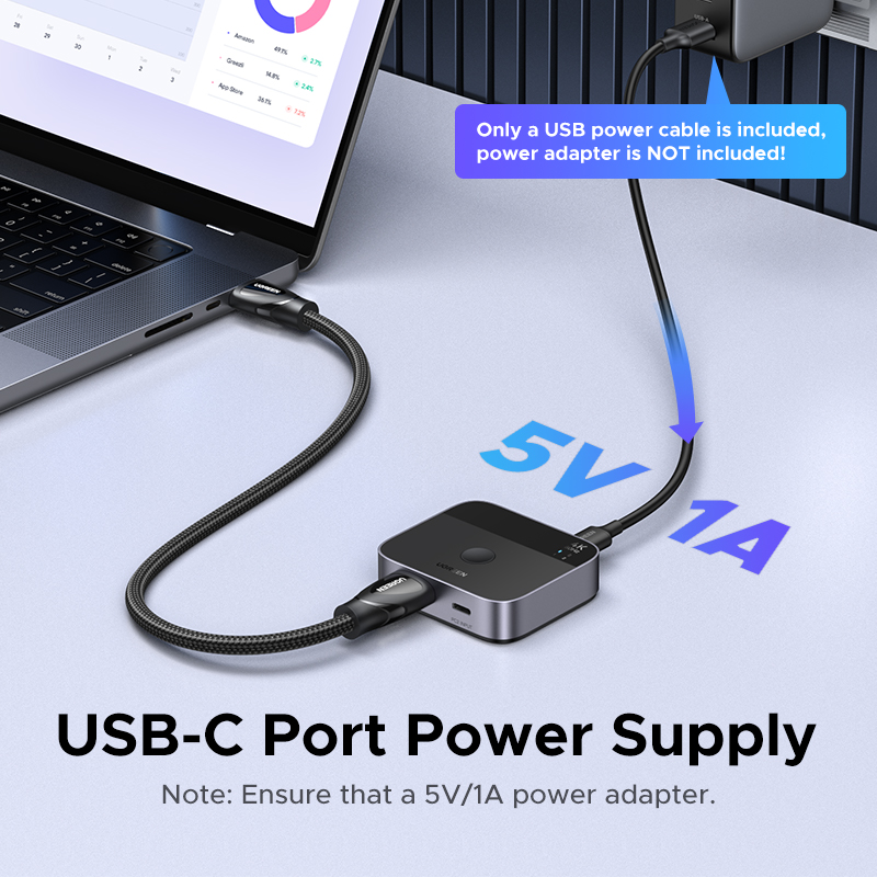 UGREEN HDMI USB C สวิทช์ 2 ใน  - Pc Gaming Ps5 บทวิจารณ์และราคา