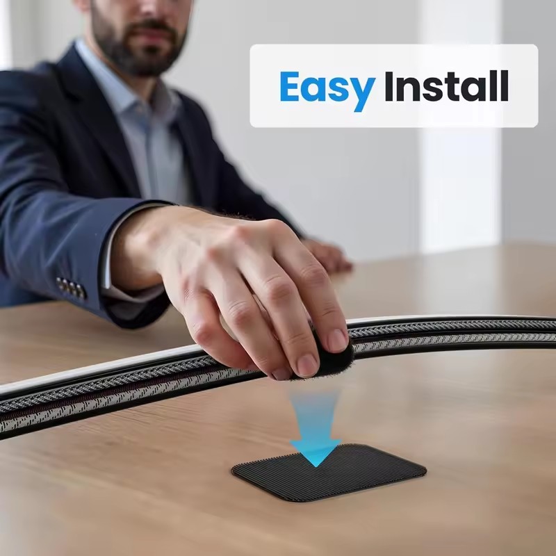 ที่ยึดสายไฟใต้โต๊ะแบบปรับได้ พ - Cable Management Sleeve บทวิจารณ์และราคา