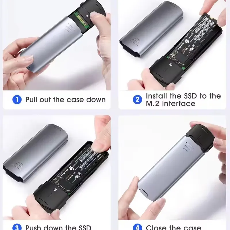 กล่องใส่ M2 NVMe SSD 10Gbps อล - Pc Gaming Case บทวิจารณ์และราคา
