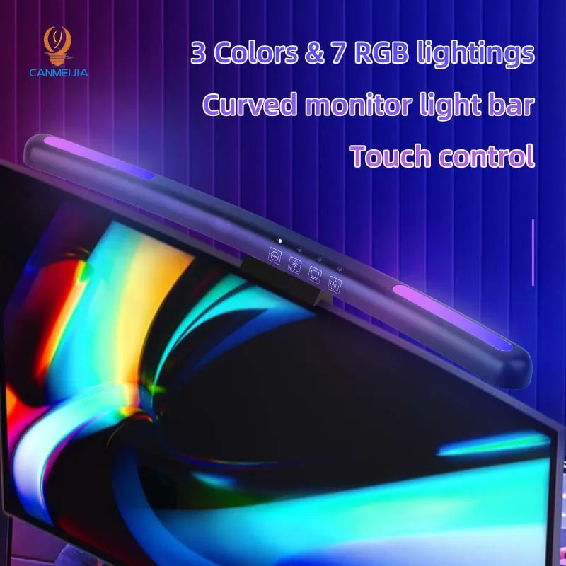 โคมไฟหน้าจอแอลอีดีโค้ง USB RGB - Pc Gaming Notebook บทวิจารณ์และราคา