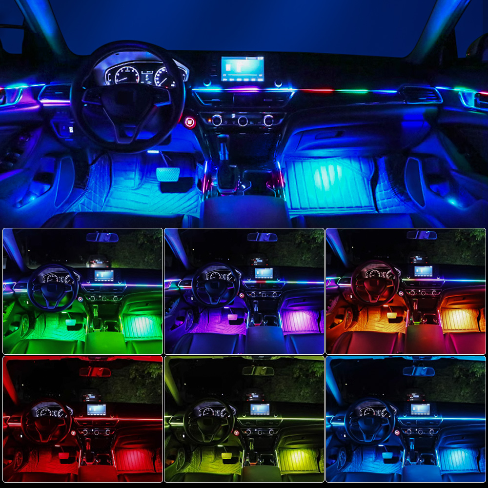 Universal LED รถ Ambient Light - Rgb Light Strip บทวิจารณ์และราคา