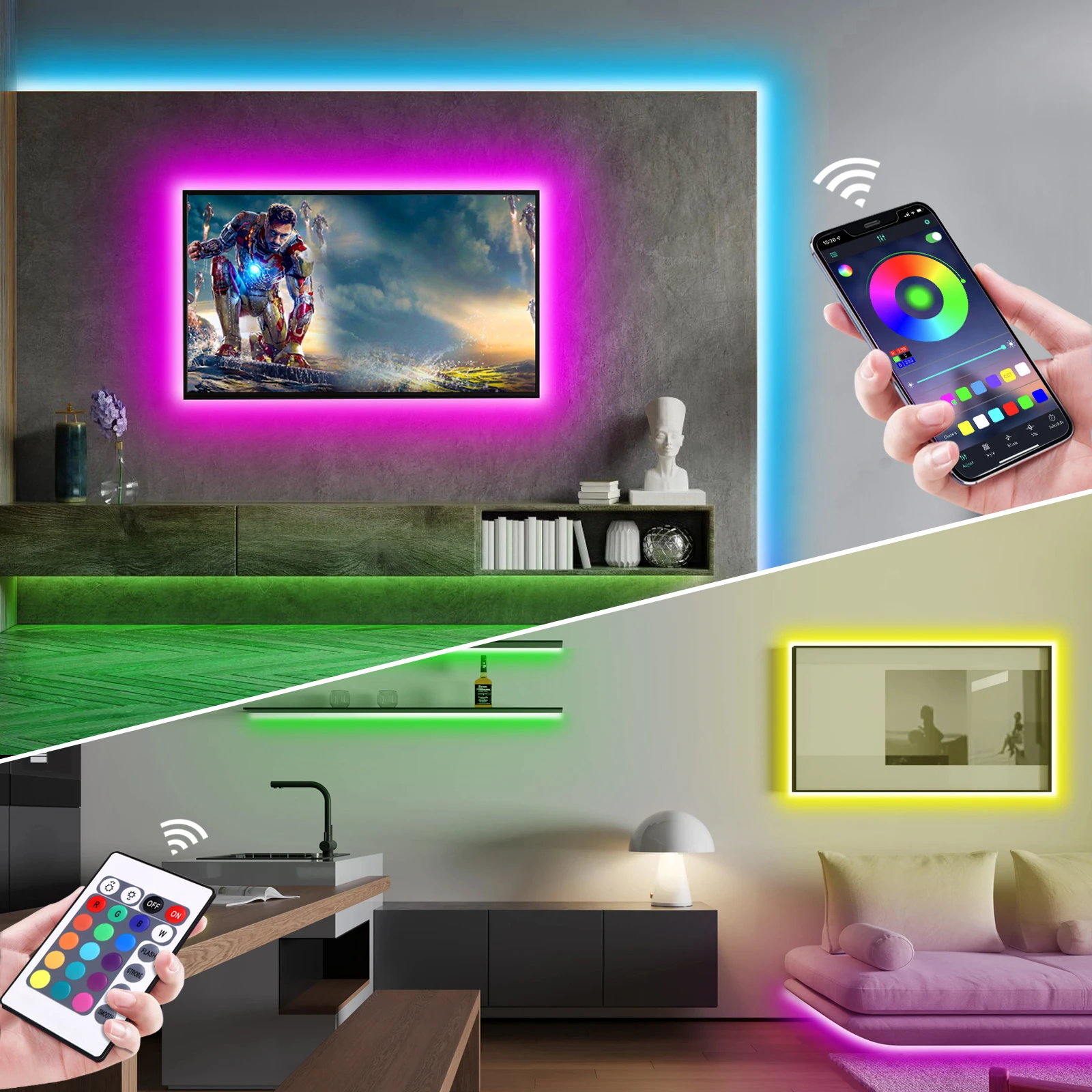 ไฟนีออน LED RGB ขนาด 1-5 เมตร  - Rgb Light Strip บทวิจารณ์และราคา